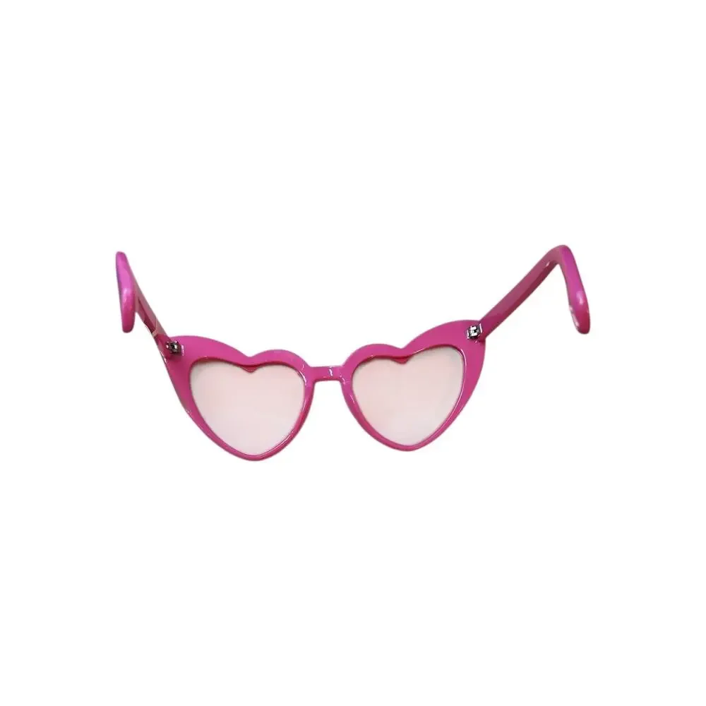 Barbie Trendy Cateye Rhinestone Love Heart Shaped Sunglasses